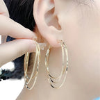 Multi layered Hoop Earrings