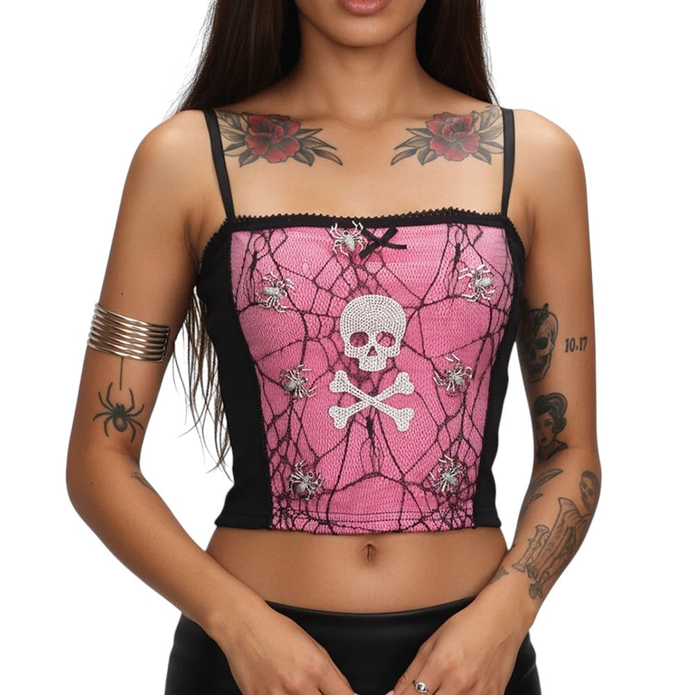 Gothic Skull And Top Lace