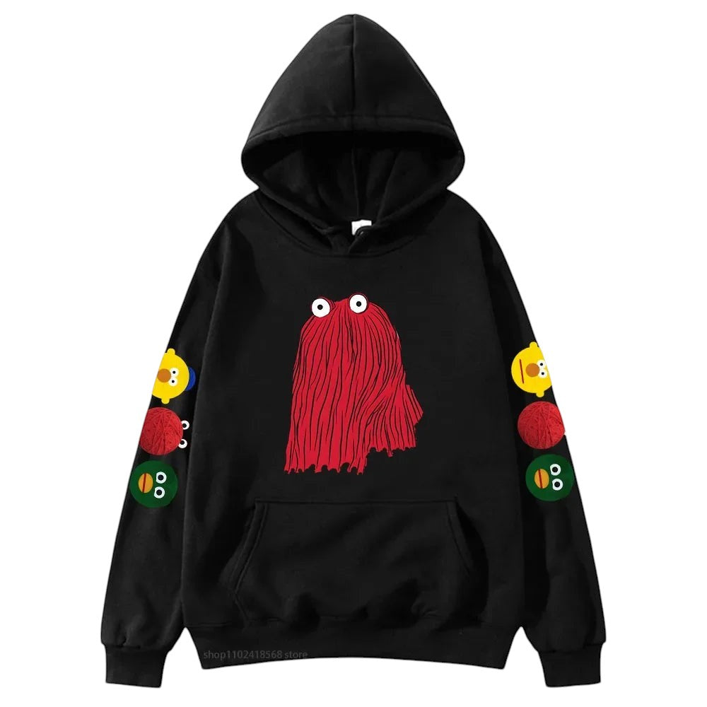 Comfort Character Graphic Hoodie Black