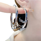 Multi layered Hoop Earrings