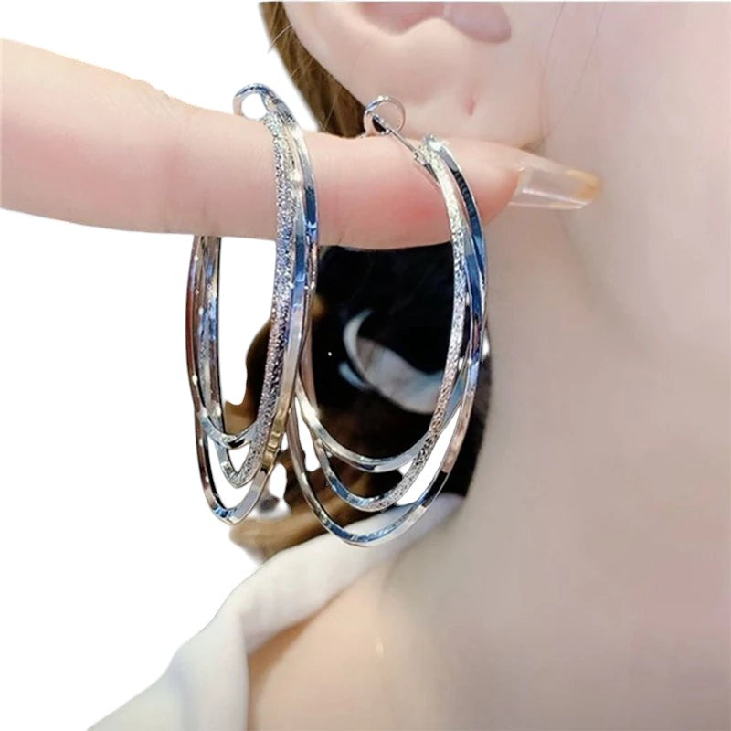 Multi layered Hoop Earrings