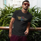 Retro Robot Head T Shirt Graphic