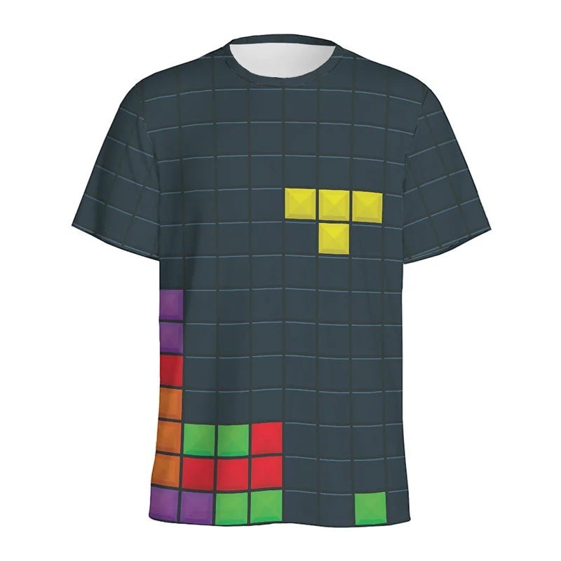 Retro Video Game T Shirt Graphic Tshirt-ZXA52720