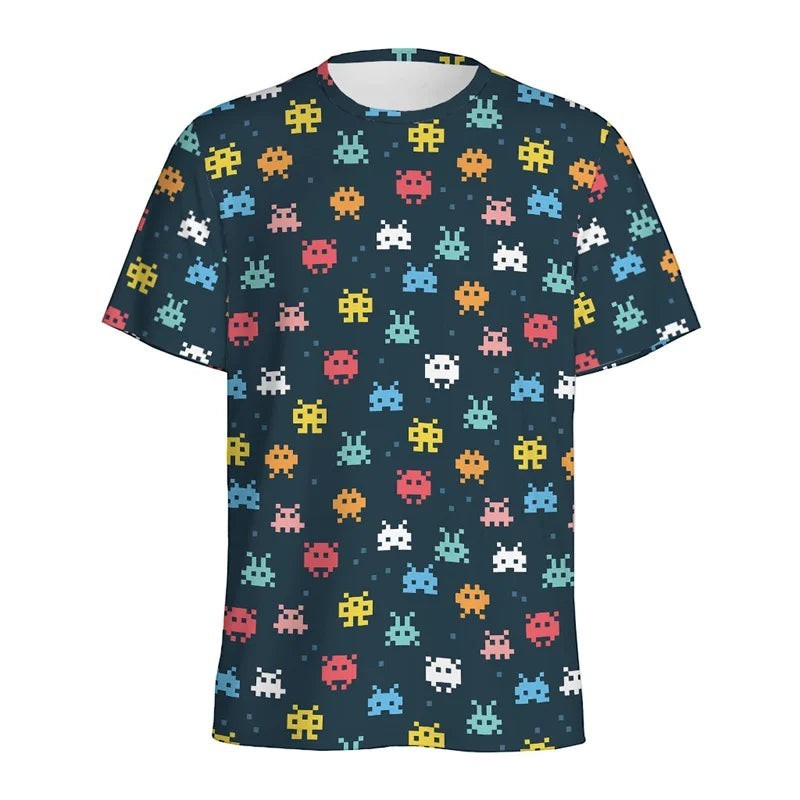 Retro Video Game T Shirt Graphic