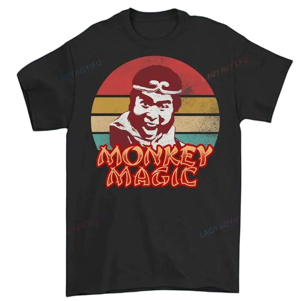 Monkey Magic Graphic T Shirt 300208HE-black
