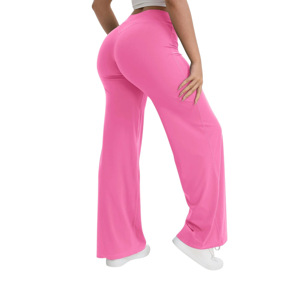 Comfort Wide Leg Pants Wide Leg Blooming Roses