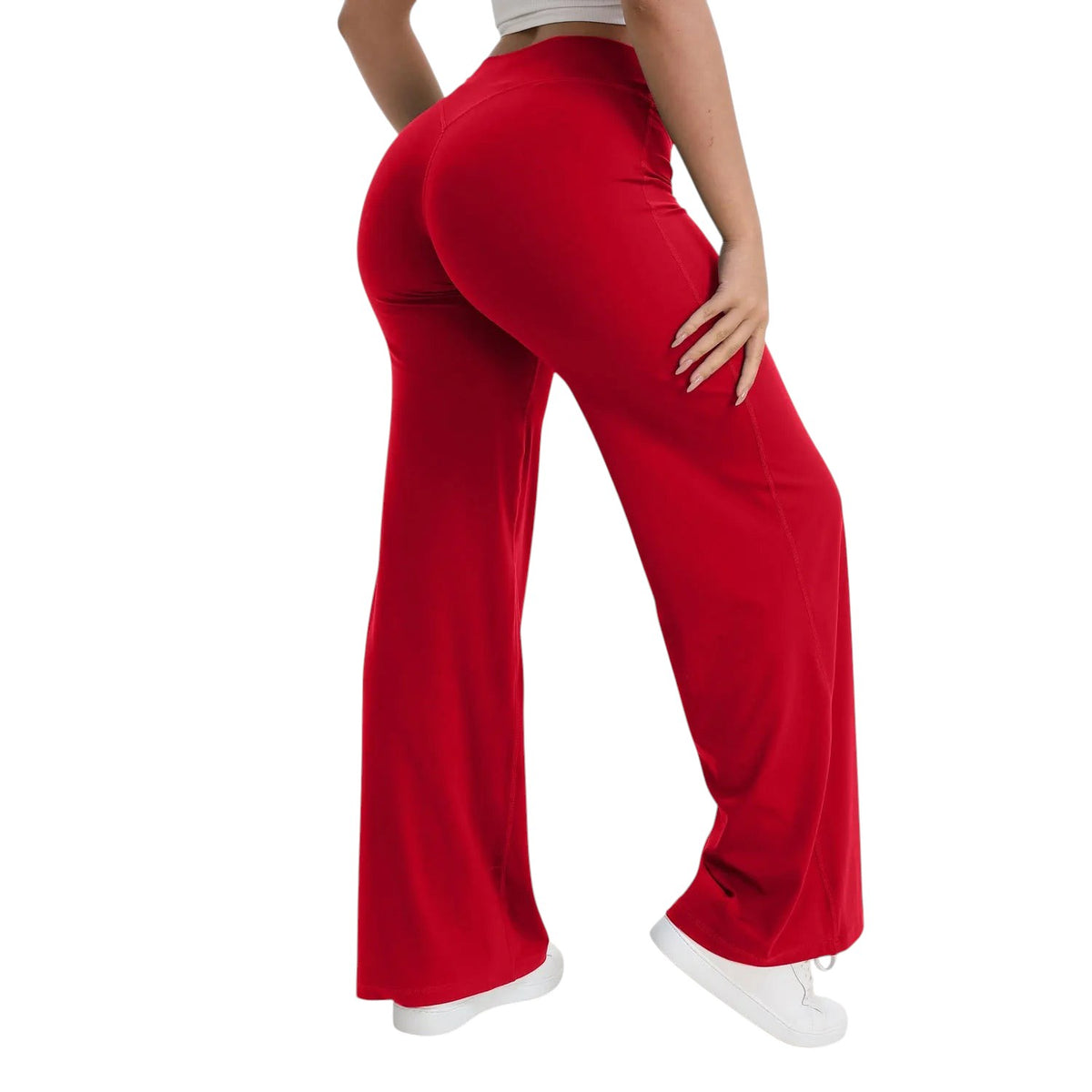 Comfort Wide Leg Pants Wide Leg Christmas Red