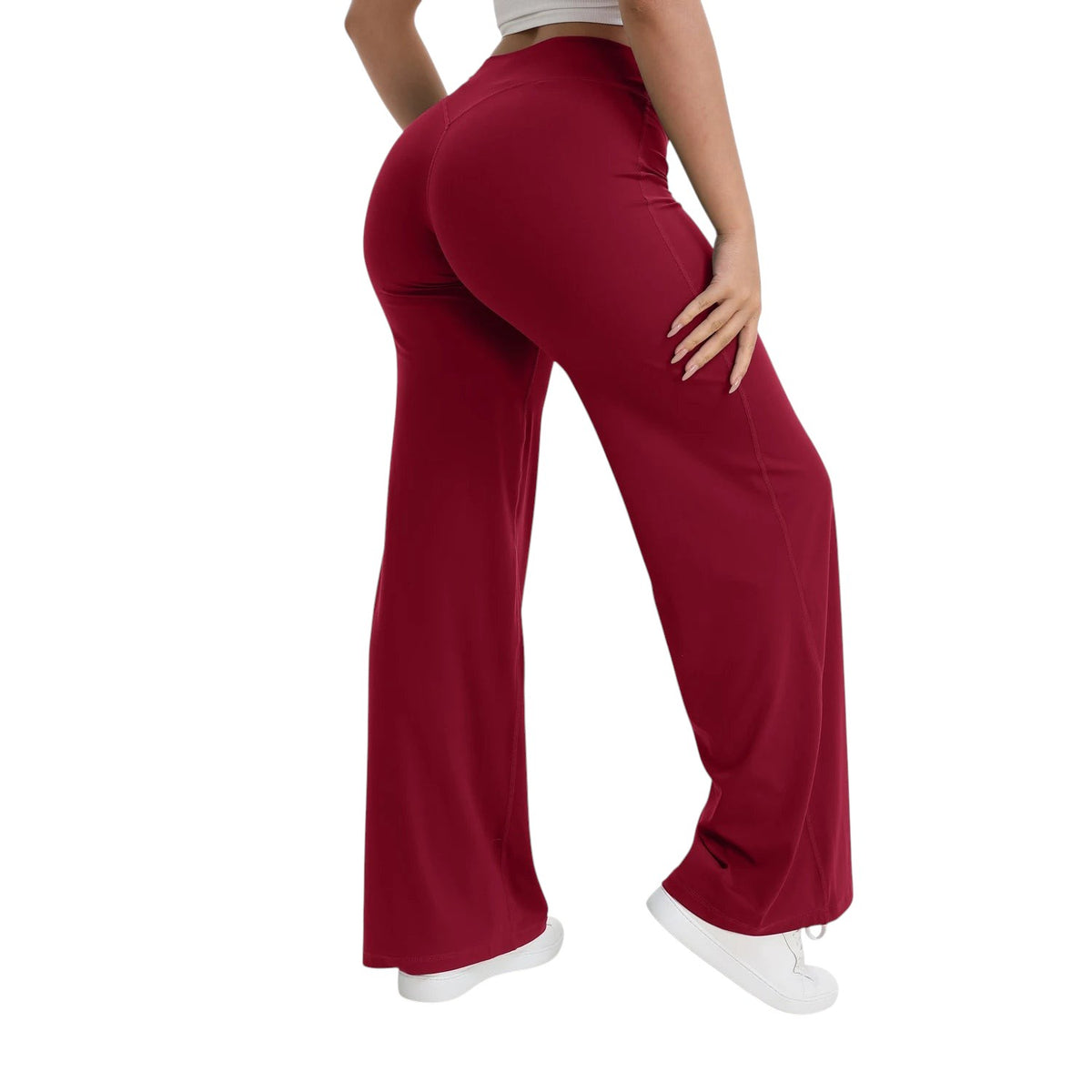 Comfort Wide Leg Pants Wide Leg Ruby Red