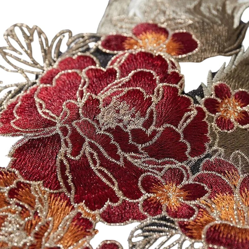 Embroidered Bomber With Jacket Floral