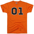 Short Sleeve Graphic T Shirt Orange