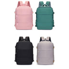 Compact Travel Backpack with Clamshell Opening