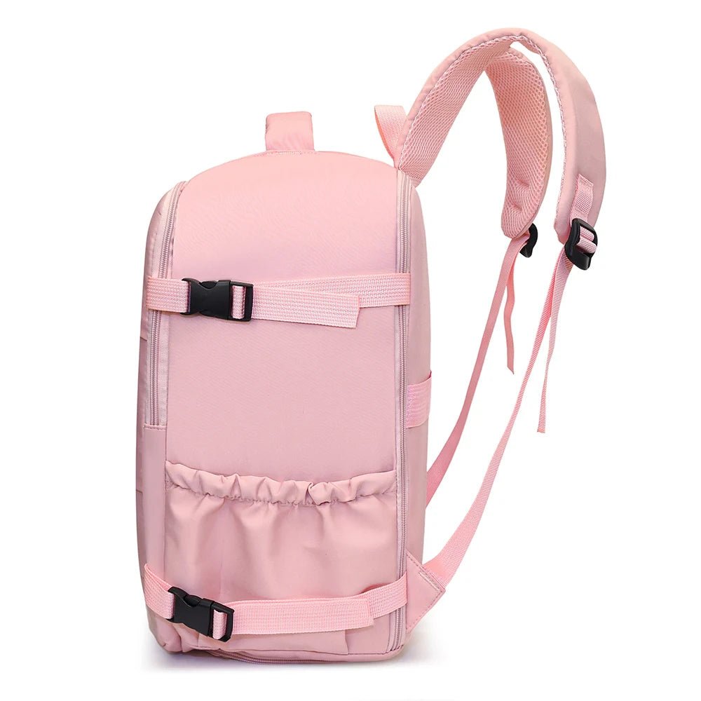 Compact Travel Backpack with Clamshell Opening