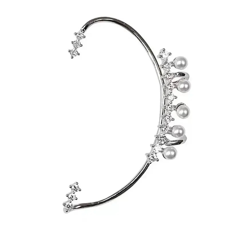 Silver Color Pearl Earrings