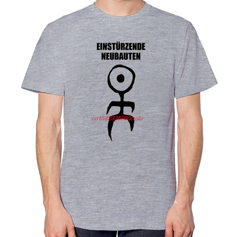 Einst Rzende Neubauten T Shirt Graphic gray cotton T-shirt