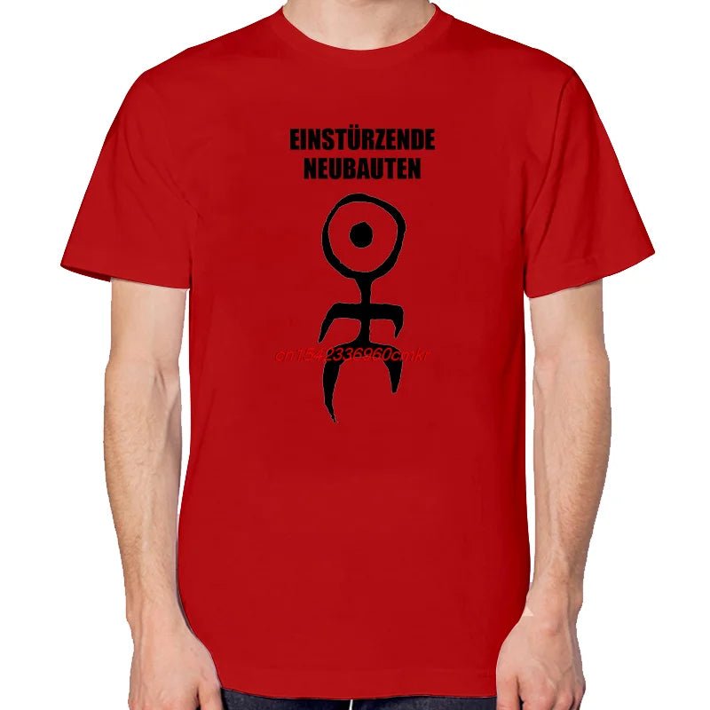 Einst Rzende Neubauten T Shirt Graphic red cotton T-shirt