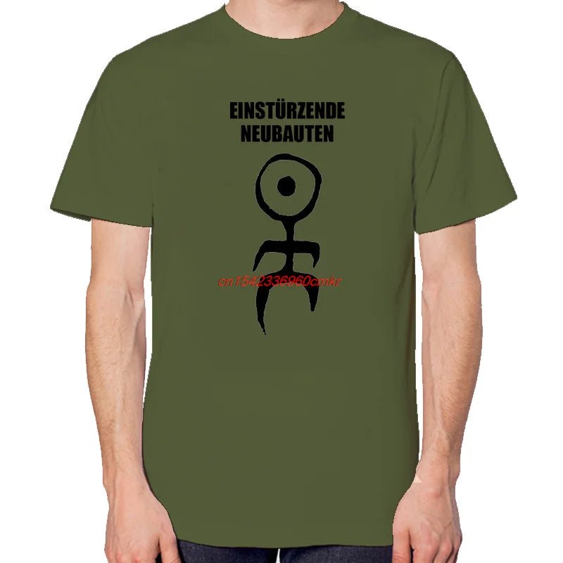 Einst Rzende Neubauten T Shirt Graphic Army green T-shirt