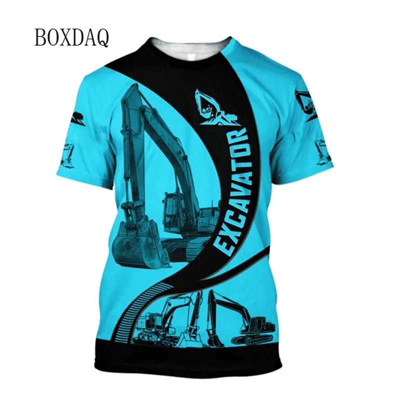 Excavator Operator Graphic T Shirt MT805898