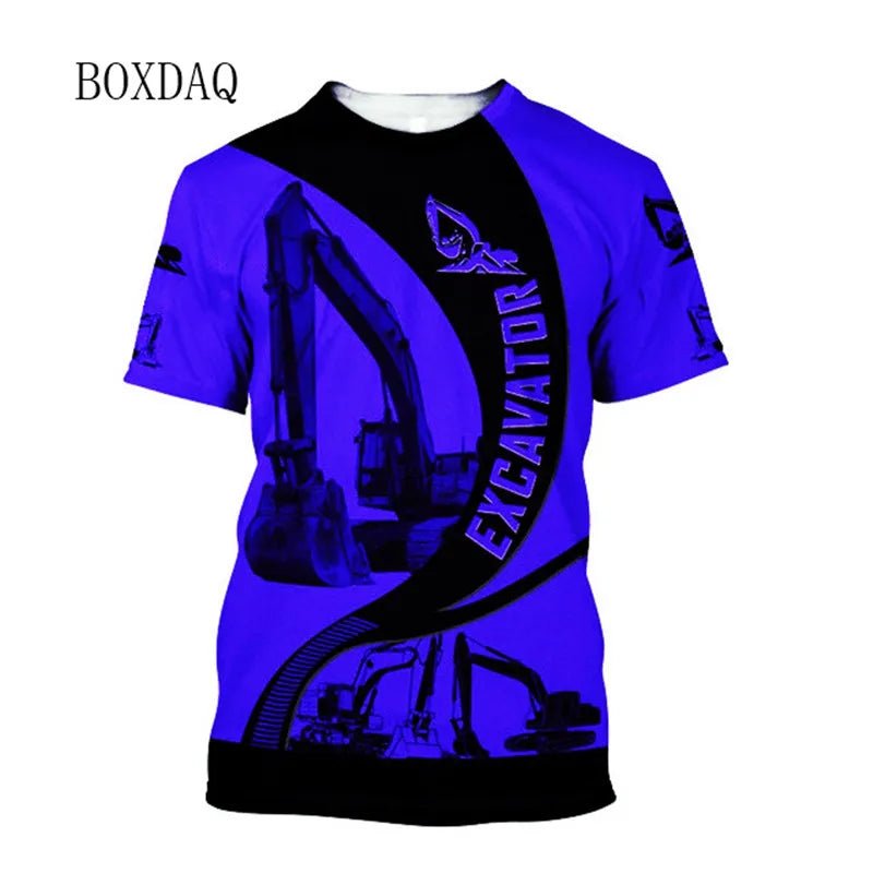 Excavator Operator Graphic T Shirt MT805902