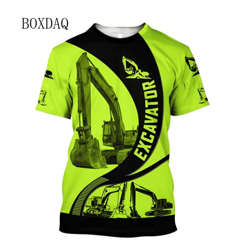 Excavator Operator Graphic T Shirt MT805896