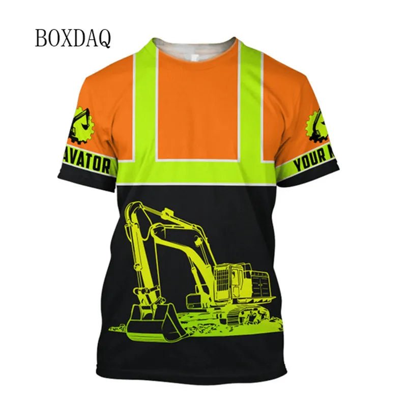 Excavator Operator Graphic T Shirt MT805890