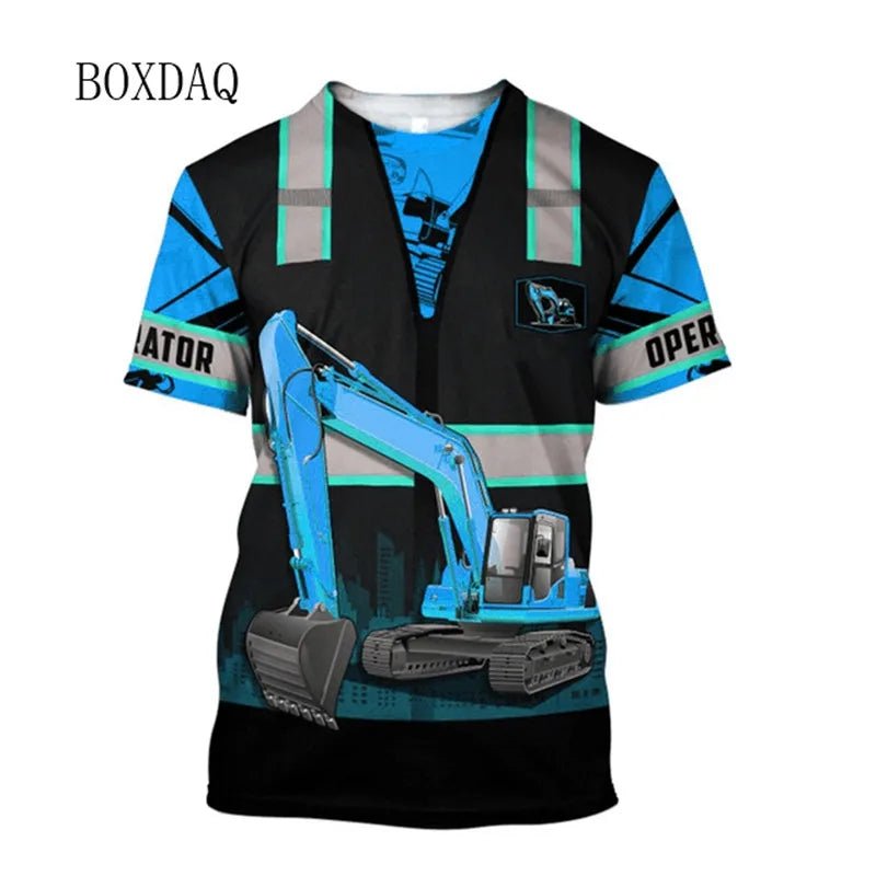 Excavator Operator Graphic T Shirt MT805895