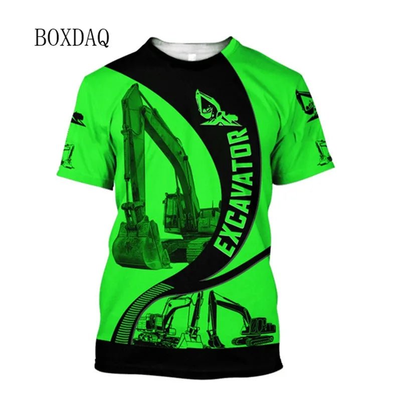 Excavator Operator Graphic T Shirt MT805897