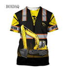 Excavator Operator Graphic T Shirt