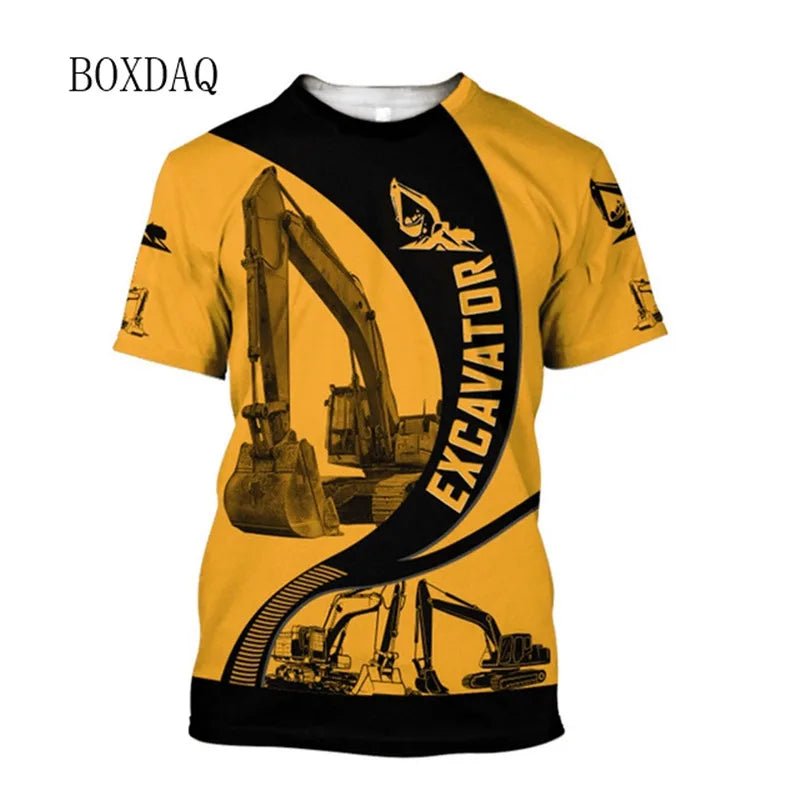 Excavator Operator Graphic T Shirt MT805900
