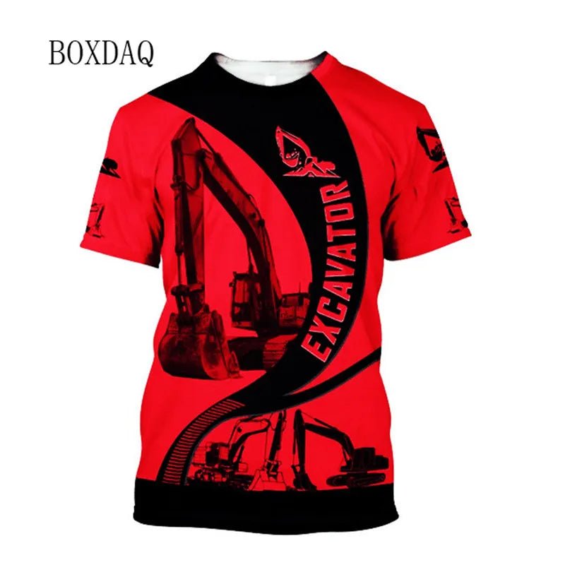 Excavator Operator Graphic T Shirt MT805899