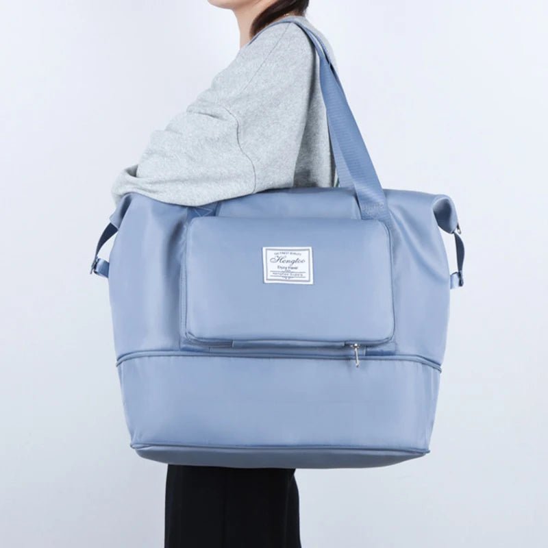 Expandable Foldable Nylon Travel Tote