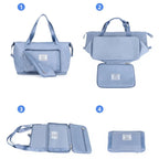 Expandable Foldable Nylon Travel Tote