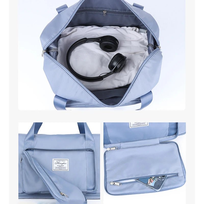 Expandable Foldable Nylon Travel Tote