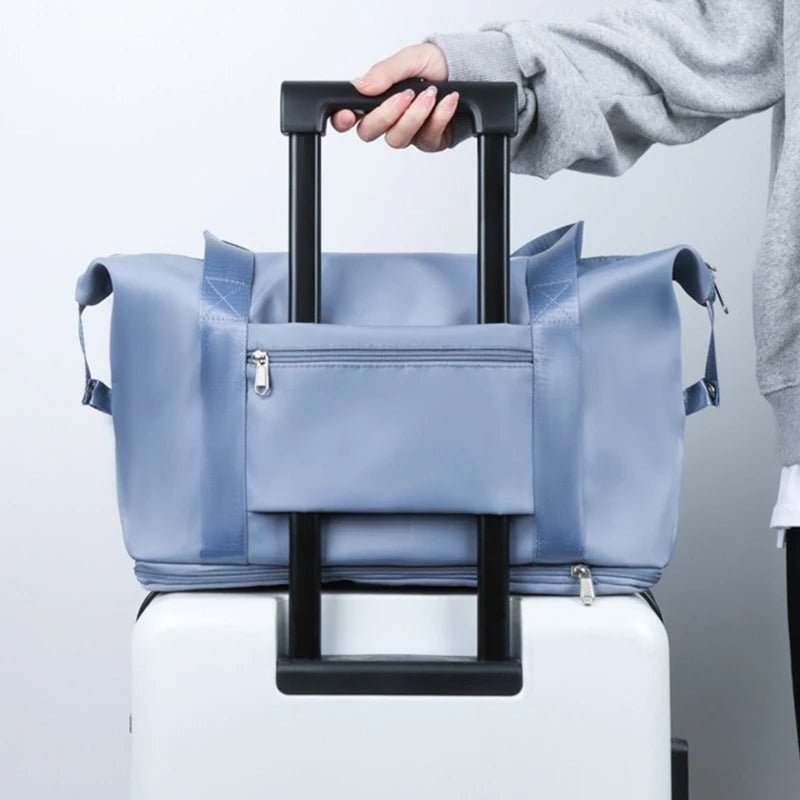 Expandable Foldable Nylon Travel Tote
