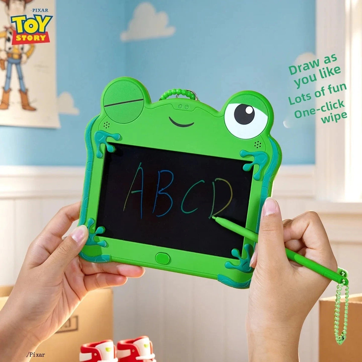 Frog-Shaped Erasable LCD Drawing Tablet A