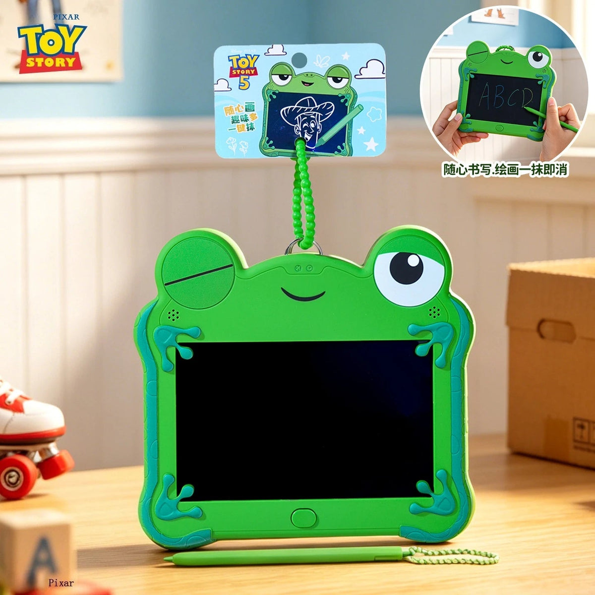 Frog-Shaped Erasable LCD Drawing Tablet