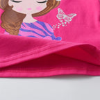 Girls Butterfly Floral T Shirt Long Sleeve