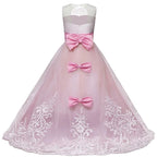 Girls Color block Lace Dress