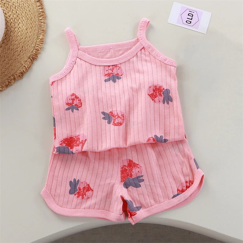 Girls Floral Piece Strawberry
