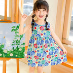 Girls Floral Sleeveless Dress