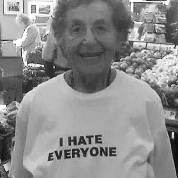 Hate Everyone Graphic T Shirt Relaxed Fit