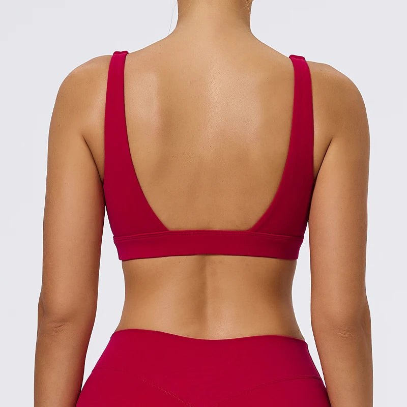 Hearuisavy Push Up Sports Bra Top Knit