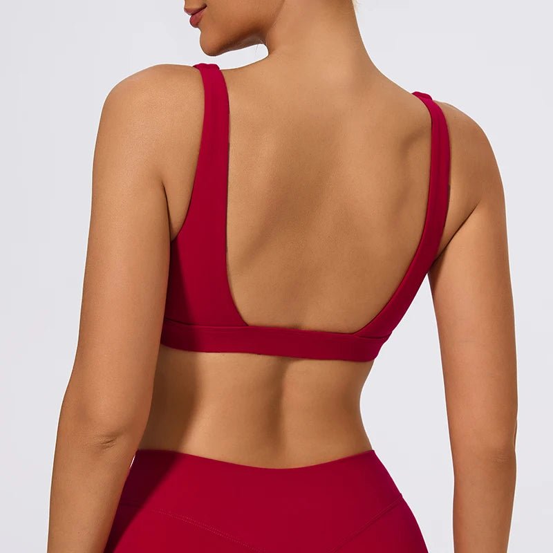 Hearuisavy Push Up Sports Bra Top Knit