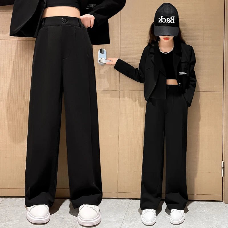 High waist Black Formal Pants High Waisted