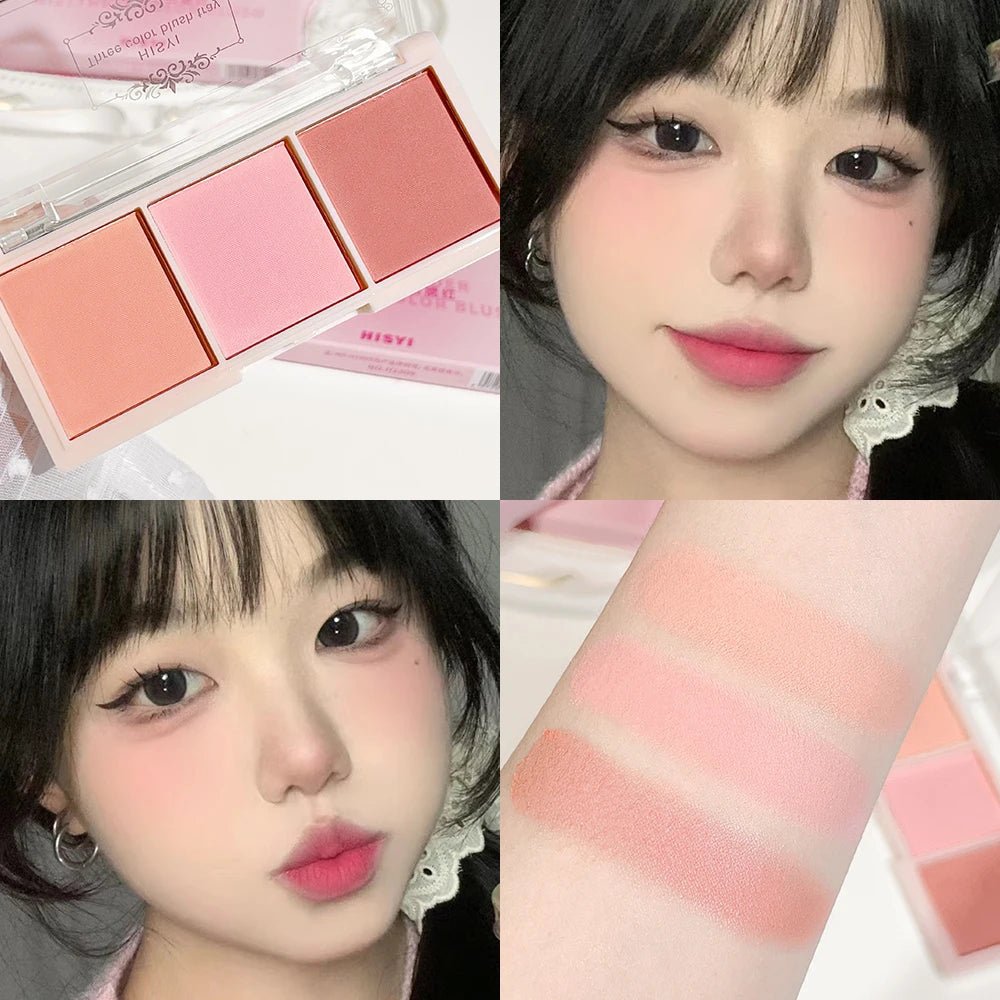 HISYI Three Color Nude Matte Blush