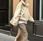 Hoodie Outerwear Hooded Cardigan Beige