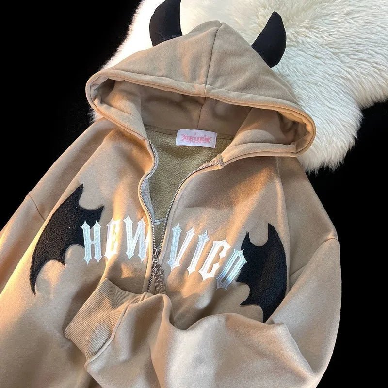 Hoodies Devil Dark Cardigan Zip Up