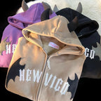 Hoodies Devil Dark Cardigan Zip Up