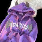 Hoodies Devil Dark Cardigan Zip Up