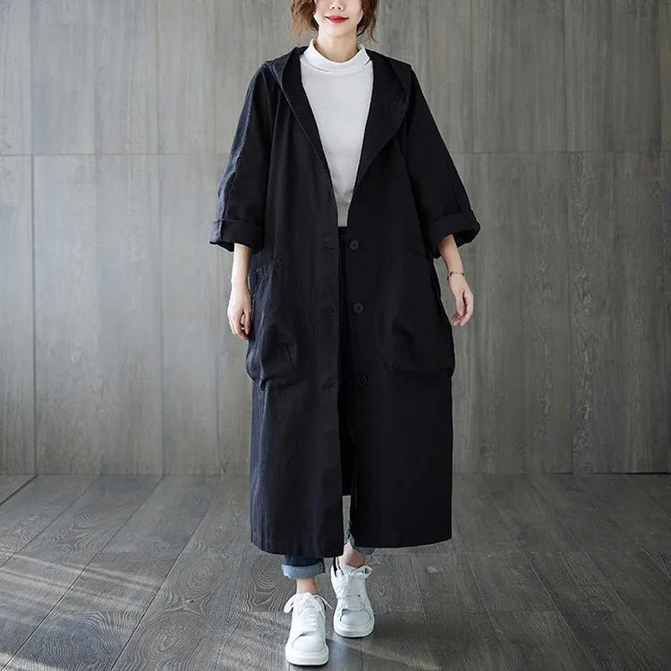 Hoodies Features Loose Relaxed Fit black One Size