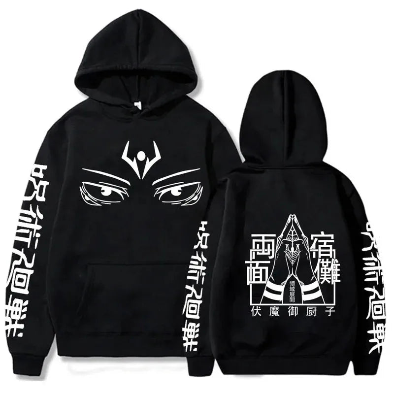 Hoodies Japanese Anime Top Graphic Fleece